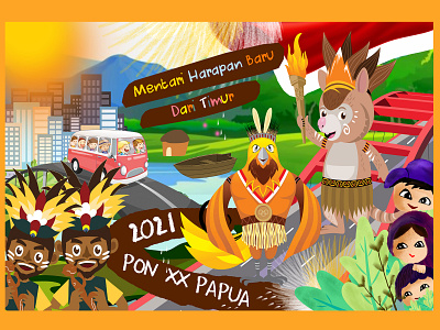 competition illustrator PON PAPUA