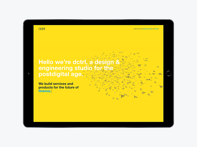 dctrl — studio for creative technology branding clean dctrl design development swiss switzerland ui ux webdesign website zurich