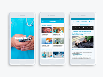 +GuideDesk Mobile App android app dctrl design development ehealth knowledgebase mhealth mobile app swiss switzerland ui ux zurich