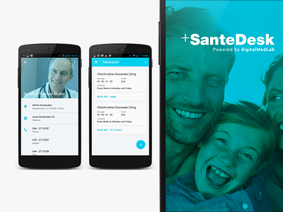 +SanteDesk mHealth Mobile App app dctrl design development ehealth mhealth swiss switzerland ui ux zurich