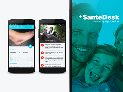 +SanteDesk mHealth Mobile App app dctrl design development ehealth mhealth swiss switzerland ui ux zurich