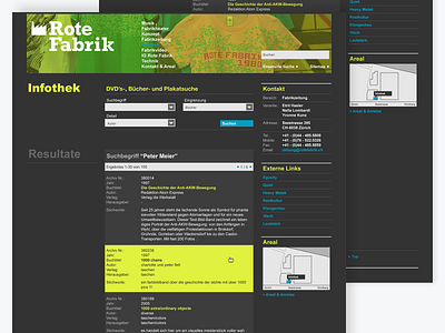 Website Rote Fabrik - Library