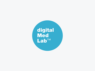Logo "digitalMedLab" branding dctrl design digitalmedlab healthcare logo logodesign swiss switzerland zurich