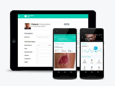 +WoundDesk mHealth Solution app dctrl design development digitalmedlab ehealth ehr emr mhealth swiss switzerland ui ux webdesign website wounddesk zurich