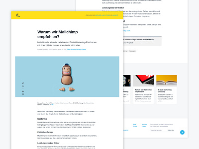 Preview of new blog design for dctrl - Post page blog dctrl design development swiss switzerland ui ux webdesign website zurich