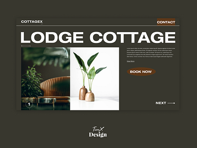 Lodge cottage Booking page booking design figma hotel lodge ui uiux ux