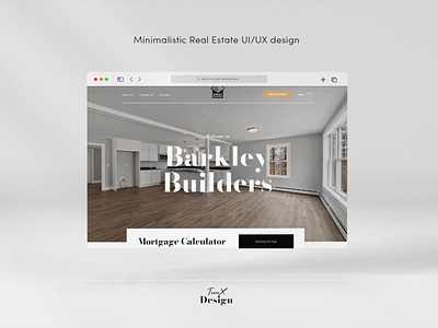 Minimalistic Real Estate UI/UX Design