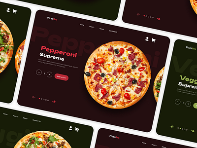 Pizza Website Showcase Concept