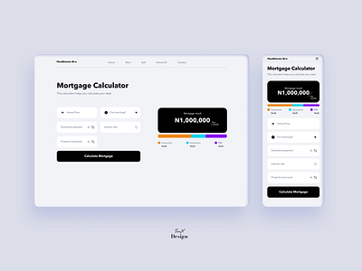 Mortgage Calculator design concept