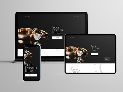 Jewelry Store Landing Page Design design ecommerce figma home page jewelry landing page store ui uiux ux