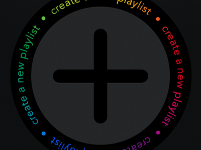 Create Your Playlist Screen app gui iphone mobile music player the skins factory ui user interface design ux