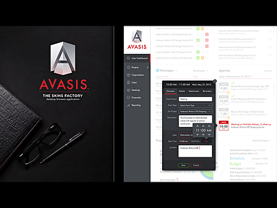 AVASIS: User Dashboard Screens UI + UX Design