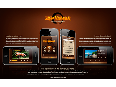 Zen Viewer for iPhone: Proof-of-Concept black design files gui icon iphone pulse effect the skins factory touchscreen ui user interface user interface design viewer