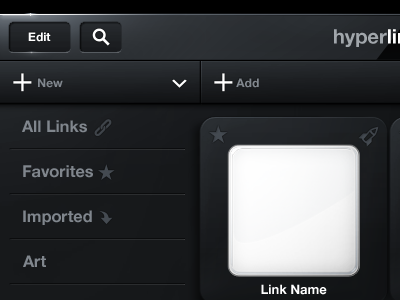 Hyperlinks Comp 1 black design gui icon ipad the skins factory touchscreen ui user interface user interface design