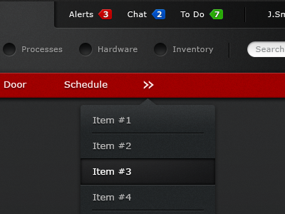 RedPrairie Drop-down Menu Test 2 gui menu the skins factory ui user interface design ux