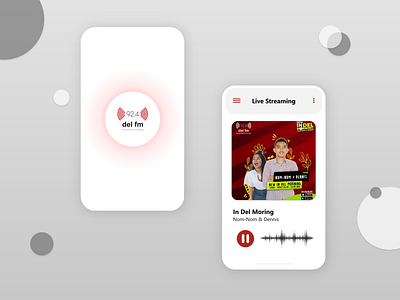 Del FM Radio App Redesign Concept