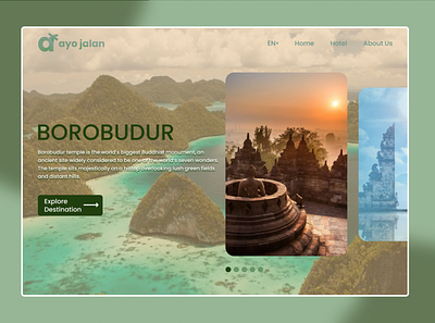 Ayo Jalan: Travel Landing Page app indonesia landing page tour travel travel app traveling travelling web web design website