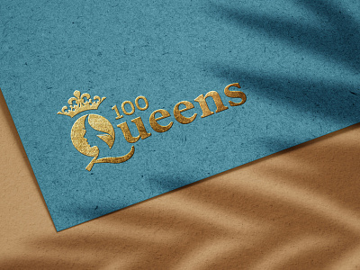 100Queens Logo Design 100 logo 100queen 100queenlogo 2021 awesome logo branding graphic design illustration latest logo logodesign luxury logo modern logo new logo queen logo queens queensland