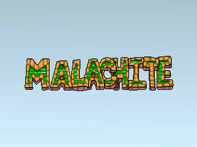 Pixel Text - Malachite Green bright color design geode green pixel pixel art pixel font pixel text pixelart pixelartist pixels title