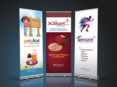 Roll Up Banner/X-Stand Design adobe illustrator banner ad banner design brand and identity brand design branding design graphics designer illustration illustrator logodesign logotype poster art poster design roll up banner rollover showcase vector