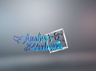 Anabia Exclusive (3D Logo) 3d art 3d logo 3d mockup 3d modeling adobe aftereffects adobe illustrator banner design brand and identity branding cinema4d cover design flyer design magazine design poster design redshift redshift3d vector