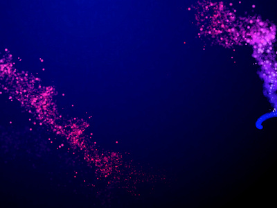 Dark Blue Glowing Particle Abstract Background