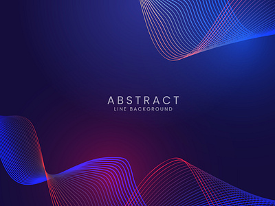 Abstract waved lines pattern vector background