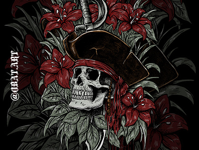death pirate artwork bazzier drawing illustrations pirates skull art