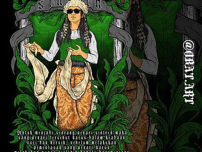 sintren - indonesian java culture artwork culture design digital art illustrations indonesia