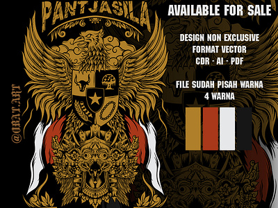 pantjasila/pancasila illustration by obat Art on Dribbble