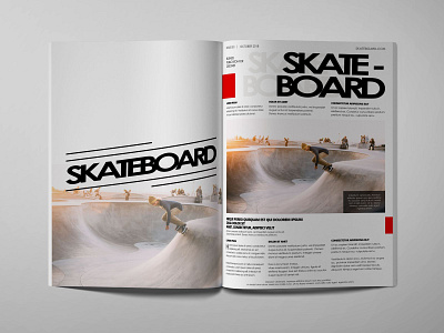 sport magazine book book design designs magazine magazine design simple layout skateboard skateboarding sport sports