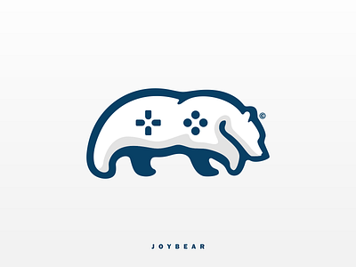 JOYBEAR abstract bear blue blue logo branding coreldraw game game design gaming joystick logo logodesign meaningful north northern polarbear simple simple logo unique unique logo