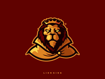 LION KING brave brown brownie coreldraw esport geometic king lion lion head lion king lion mascot lions male mascot mascot design mascot logo popular rare unique wise