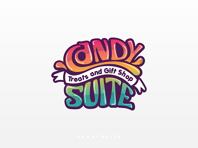 CANDY SUITE adorable candies candy candysuite chewy child christmas colorful fun fun logo funny gift logo logodesign lovely melted playful playful logo popular suite