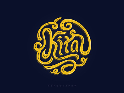 Kita branding caligraphy culture digitalization indonesia indonesian logo kita logo design modern popular retro simple sketch sunda typeface typographic typography vintage wordmark yellow logo