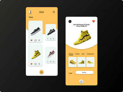 Shoes Vans app design mobile mobile app mobile app design mobile ui simple ui uidesign webdesign