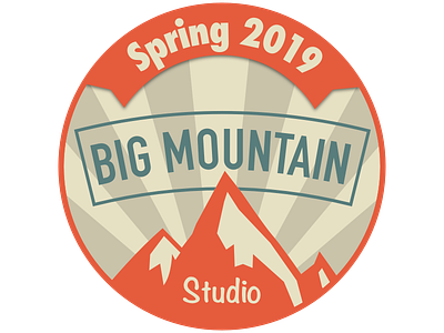 Spring 2019 - Orange bigmountainstudio branding design logo vector