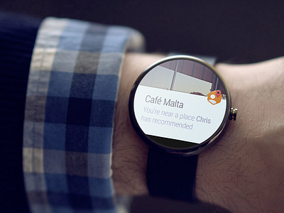 Android Wear App Concept android app concept location social wear