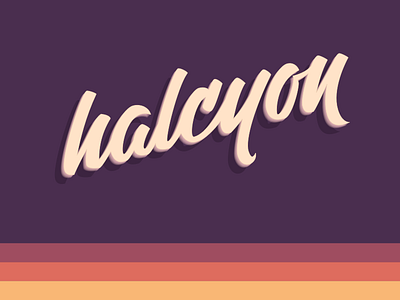 Halcyon - Logo brand chocolate design halcyon lettering logo