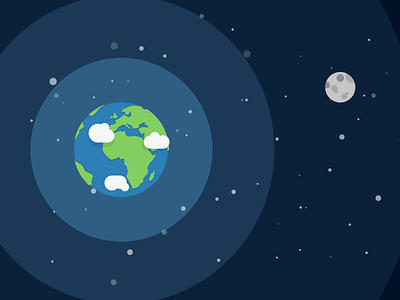 Space earth illustration infographic moon space