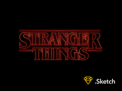 Stranger Things - Titles benguiat i found the chocolate pudding netflix resource sketch stranger things titles type