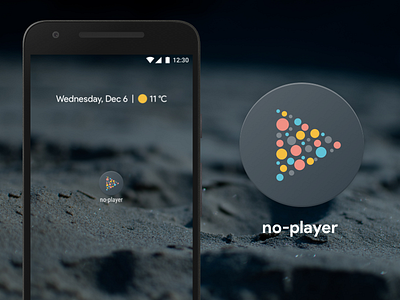 no-player adaptive android icon illustration launcher novoda pixel player video