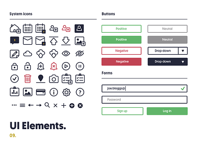 Property Ui Elements design icon set icons interface minimal style guide ui
