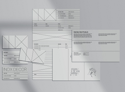 Visual Identity / INOX DECOR branding bussines card graphicdesign logo visualidentity