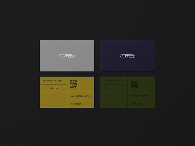 Business cards for COFFEE.