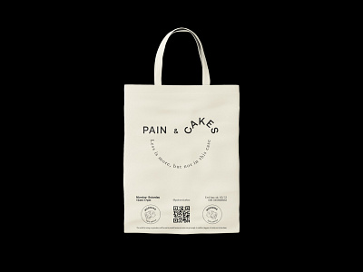 Tote bag . Visual Identity Pain&Cakes brandidentity brandidentitydesign branding graphicdesign logo visualidentity