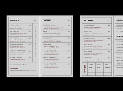 Menu for PAIN&CAKES. Visual Identity brandidentity brandidentitydesign branding graphicdesign logo menu visualidentity