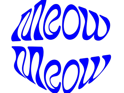 MeowMeow branding cat design graphic design logo meowmeow typography