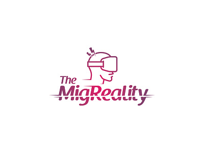 Migreality Logo branding design logo migraine pharmaceutical visual reality