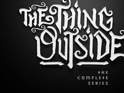 The Thing Outside horror identity lettering logo typography